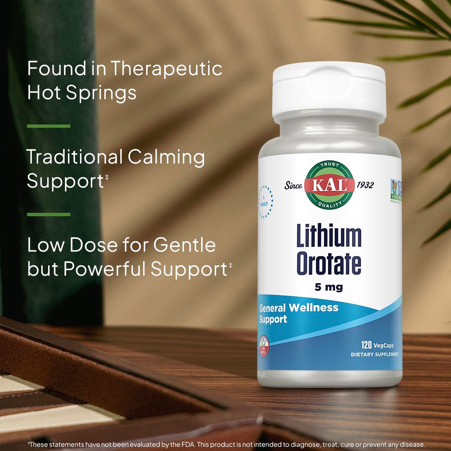 KAL Lithium Orotate 5 mg Capsules, 240 Count