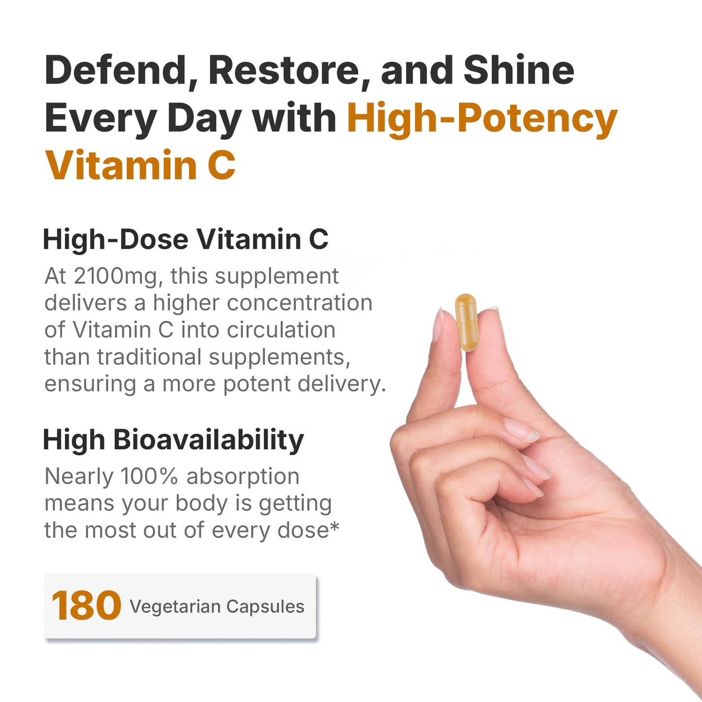 Miracles of Health Liposomal Vitamin C 2100mg Capsule 60 Count