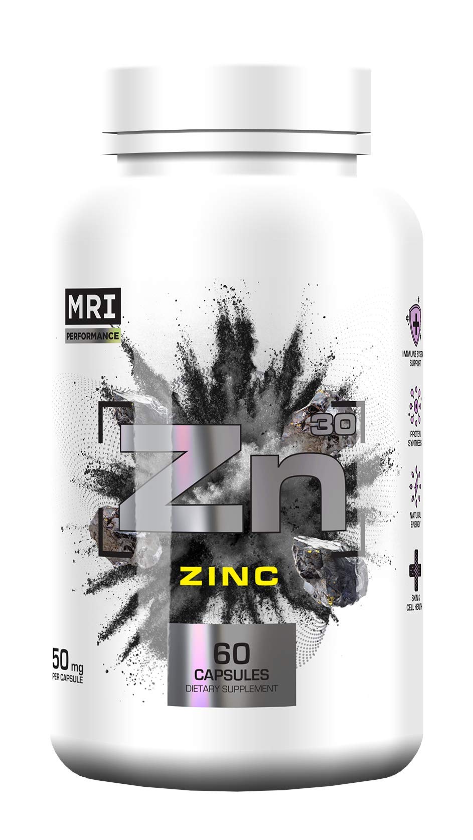 MRI Zinc 50mg Vegan Capsule, 60 Count