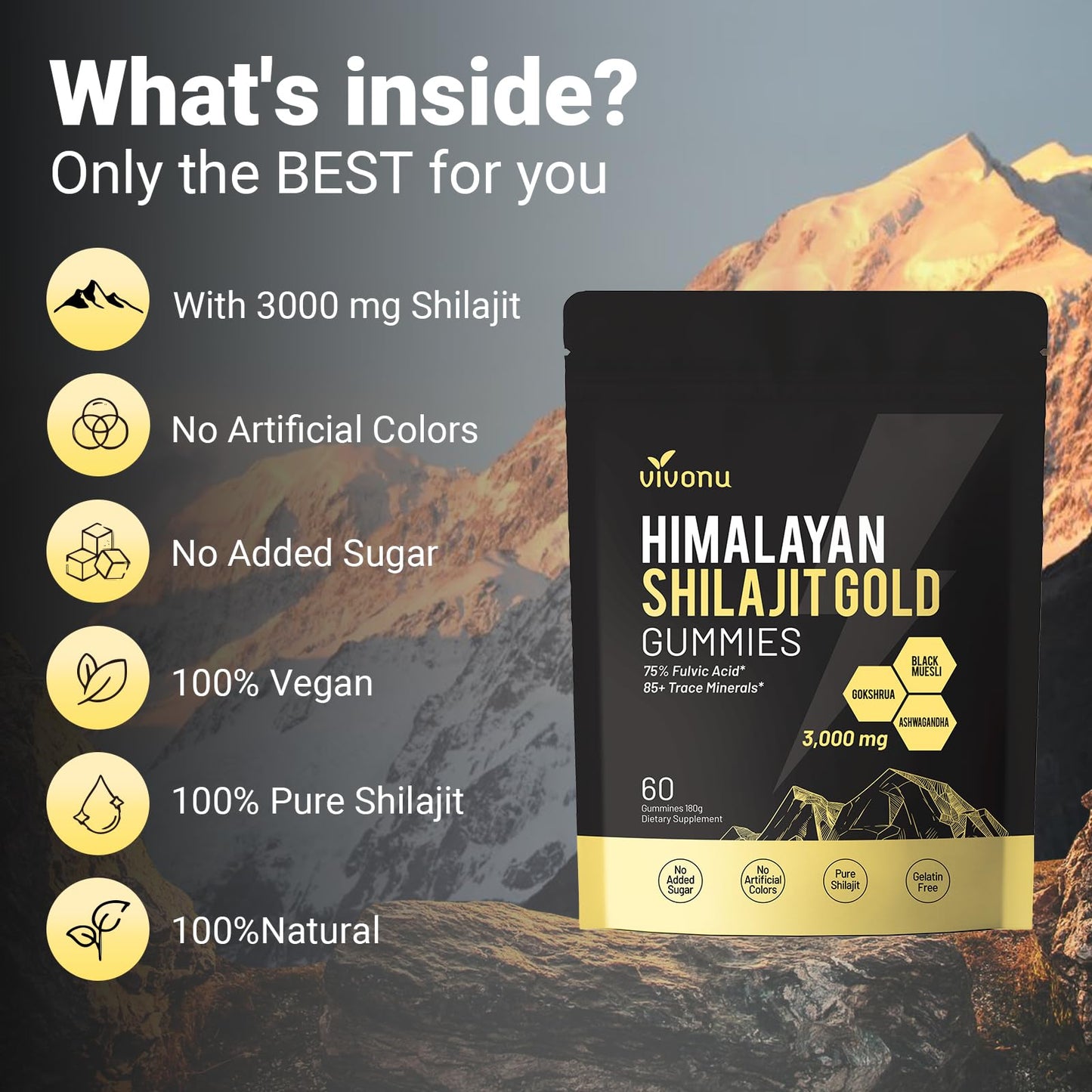 VivoNu Shilajit Gummies 60