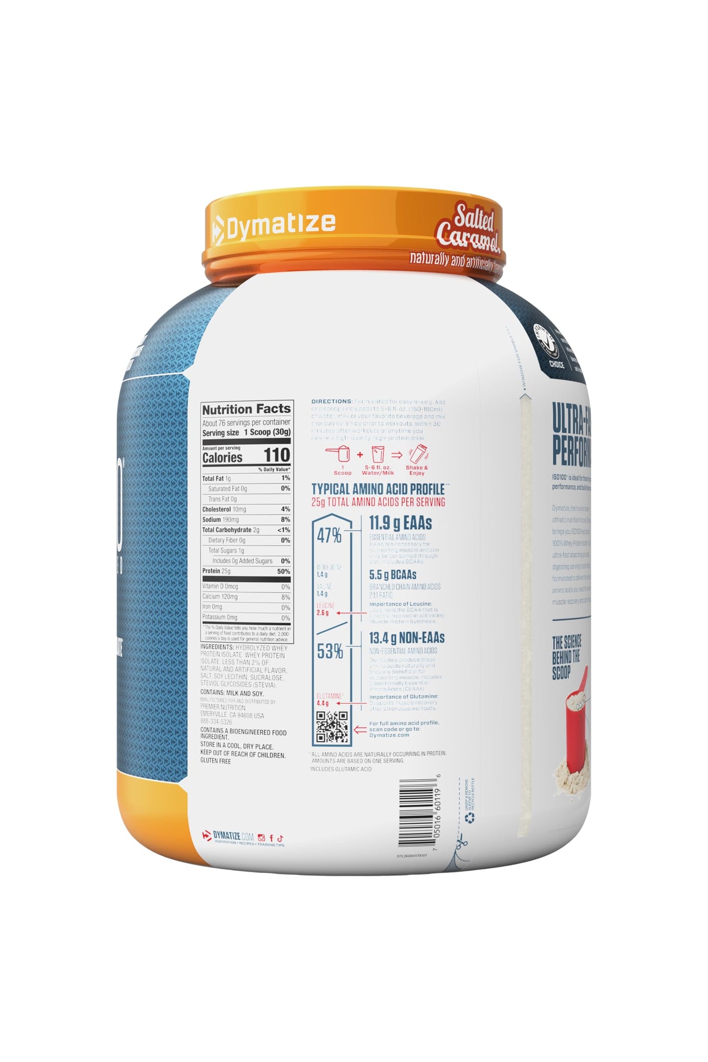 Dymatize ISO100 Whey Isolate Protein Powder 21.5 Servings