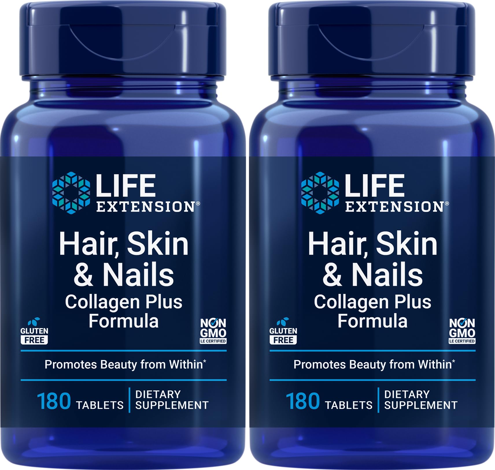 Life Extension Hair, Skin & Nails Collagen Plus Formula Tablets 360 Tablets