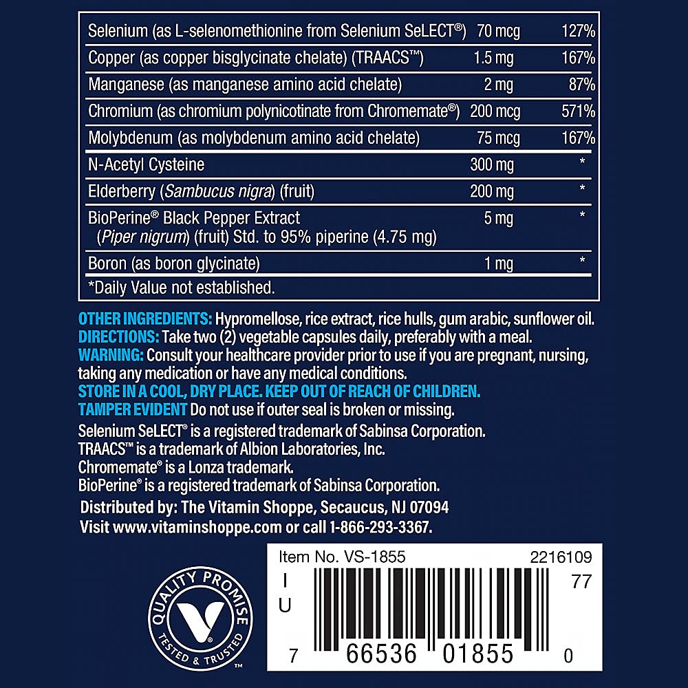Vthrive Bioactive Immune Multivitamin with Elderberry NAC Capsule, 1 Count