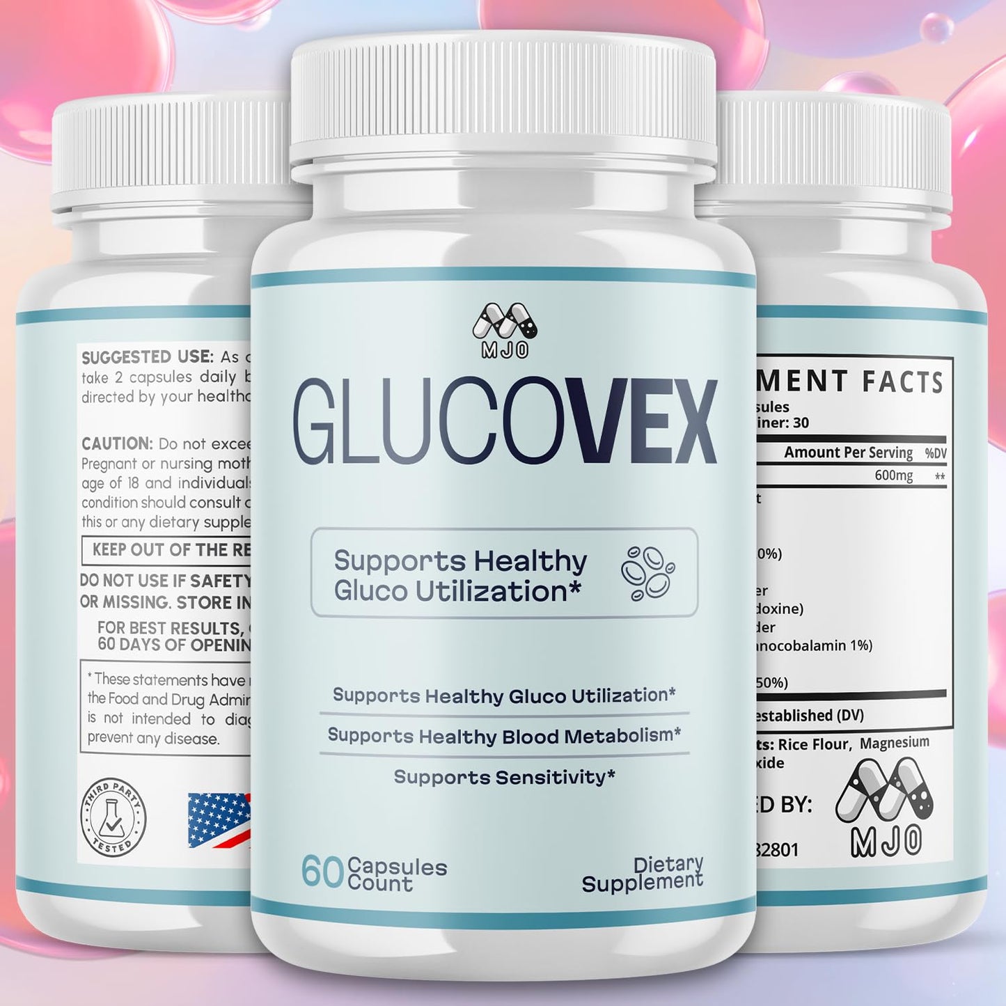 MJO Glucovex Capsules 120 Capsules