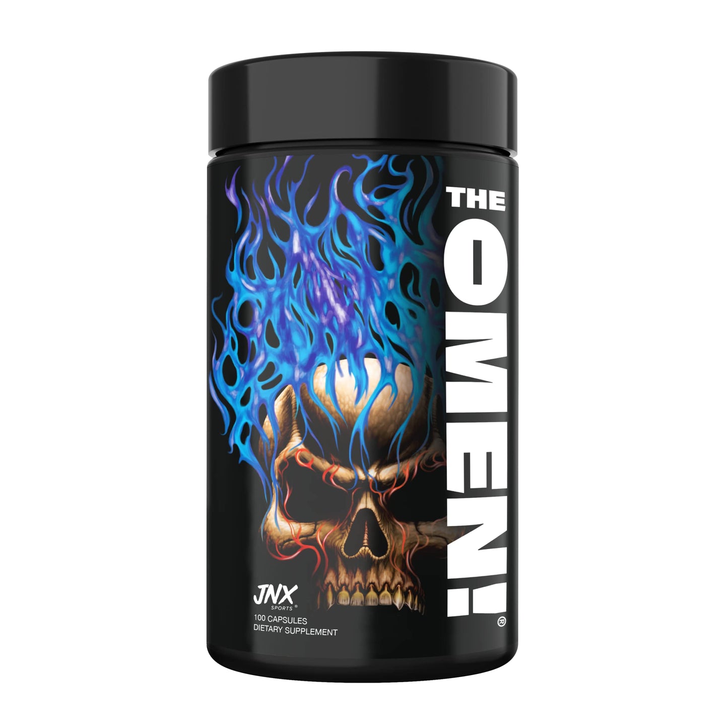 JNX SPORTS The Omen! Non-Stimulant Thermogenic Fat Burner for Men & Women, Weight Loss Supplement, Caffeine-Free & Appetite Suppressant, 100 Capsules