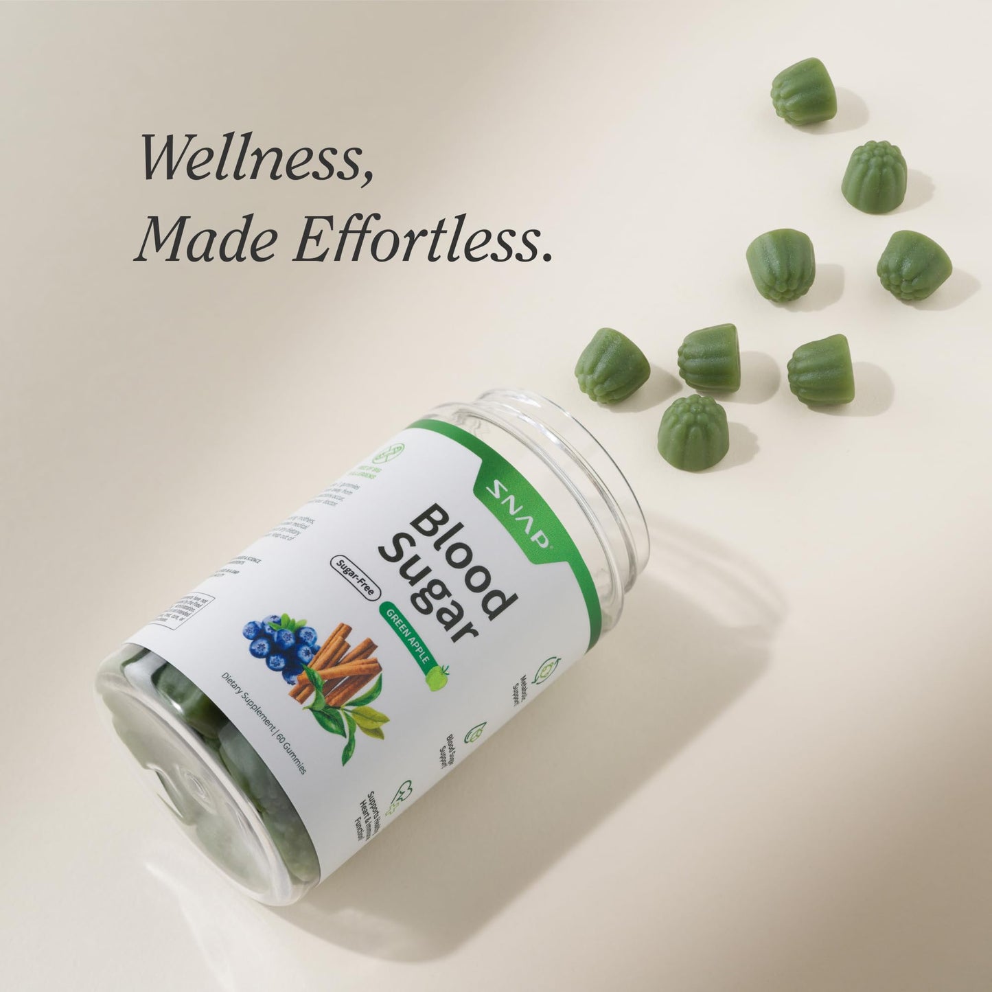 Snap Supplements Blood Sugar Gummies, 60 Gummies