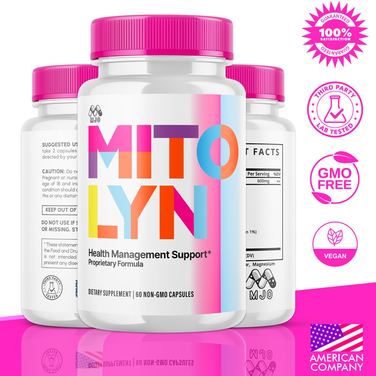 MJO Mitolyn Purple Peel Capsules, 300 Capsules