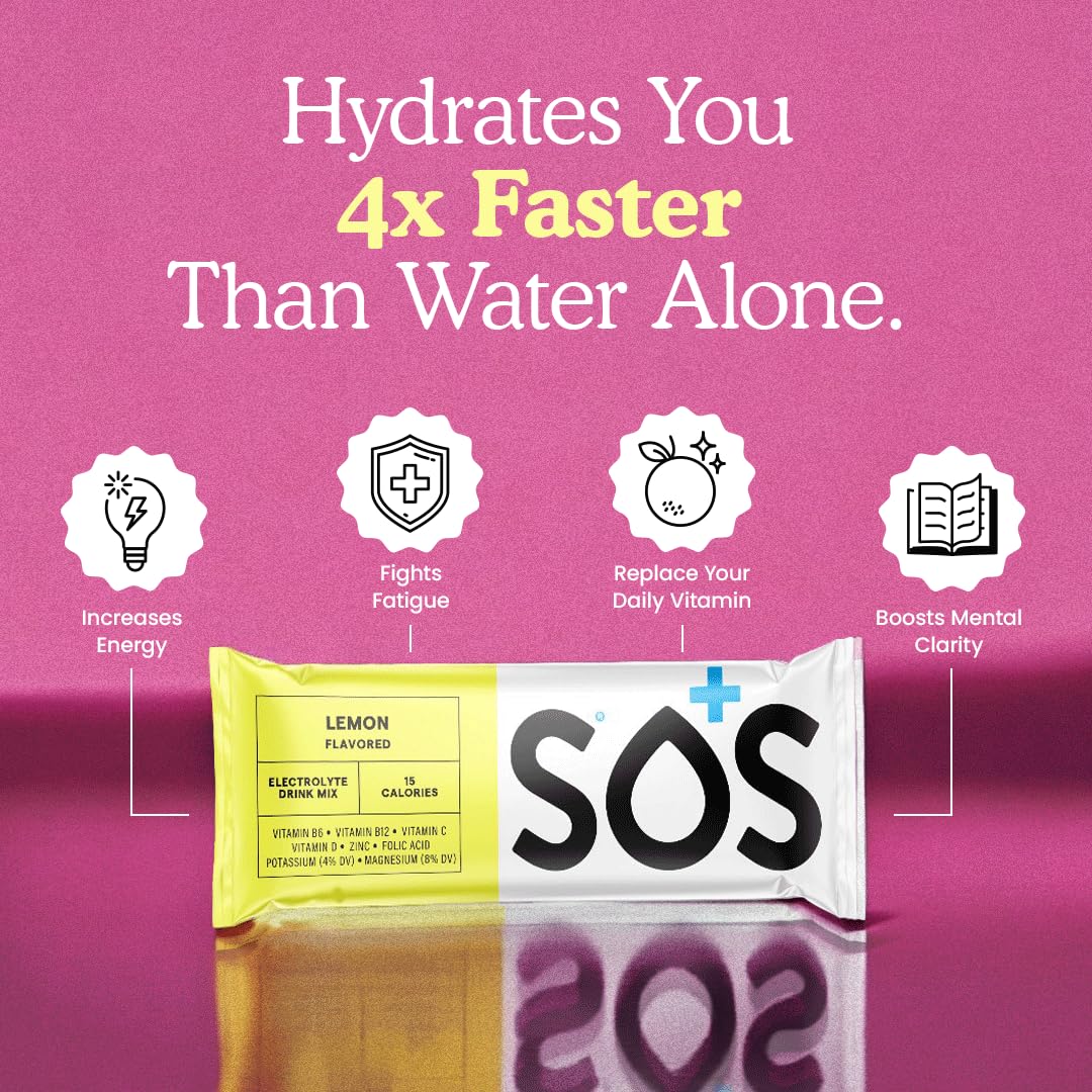 SOS Hydration Electrolyte Powder Sticks (20 Servings)
