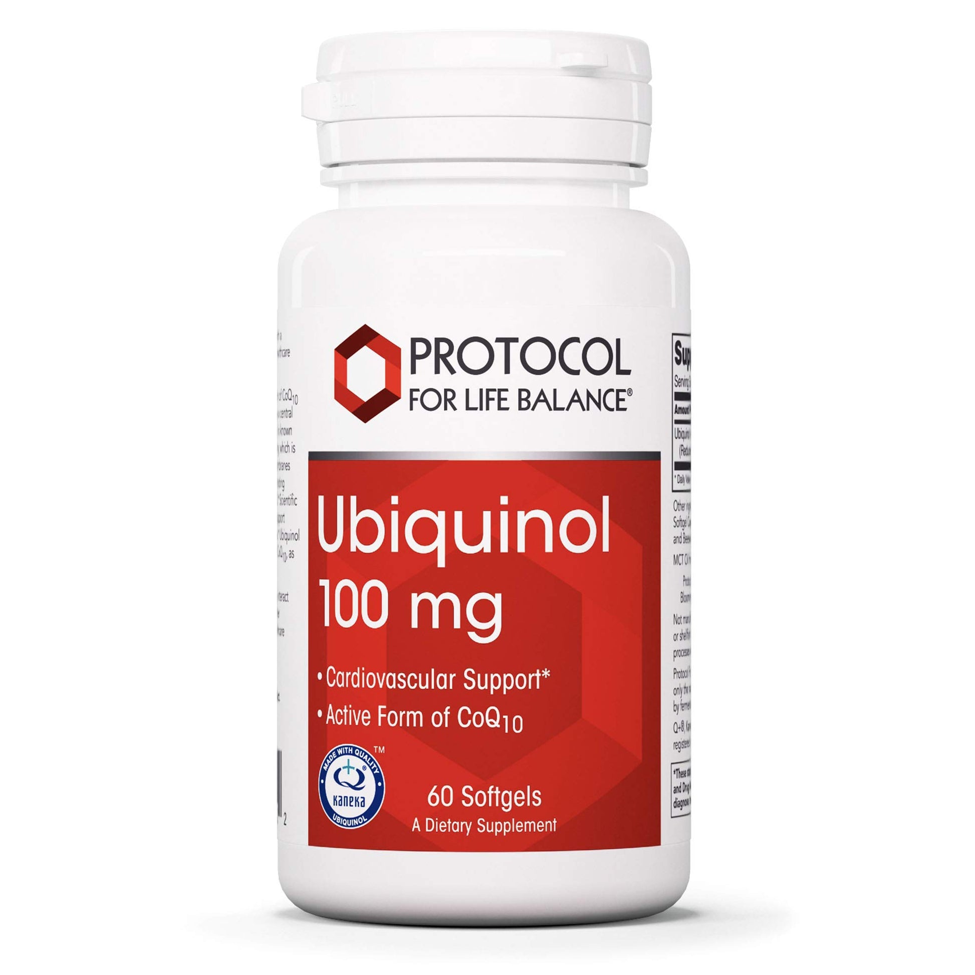 Protocol For Life Balance Ubiquinol 100 mg CoQ10 Softgels 60
