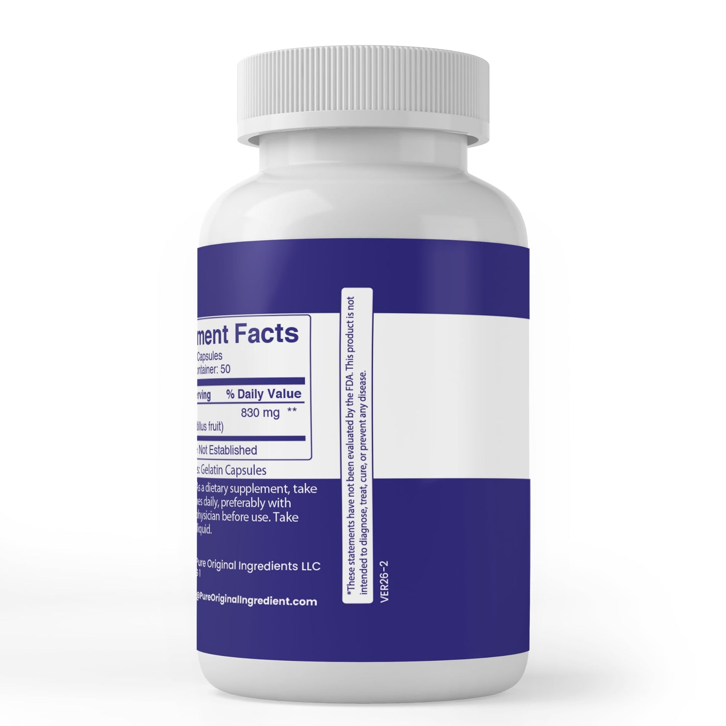PURE ORIGINAL INGREDIENTS Bilberry Extract Capsules 100 Count