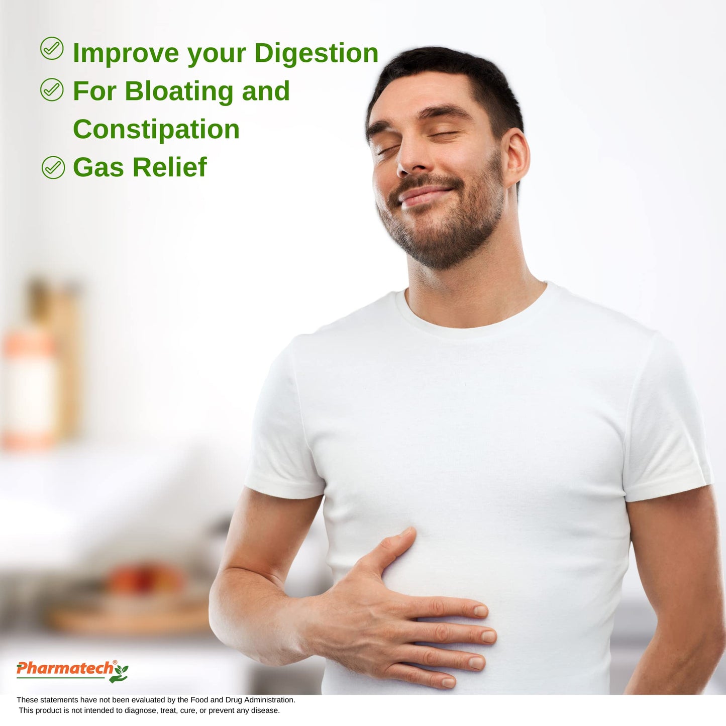 PHARMATECH Papaya Fruit Digestive Enzyme Supplement, 180 Chewable Tablets
