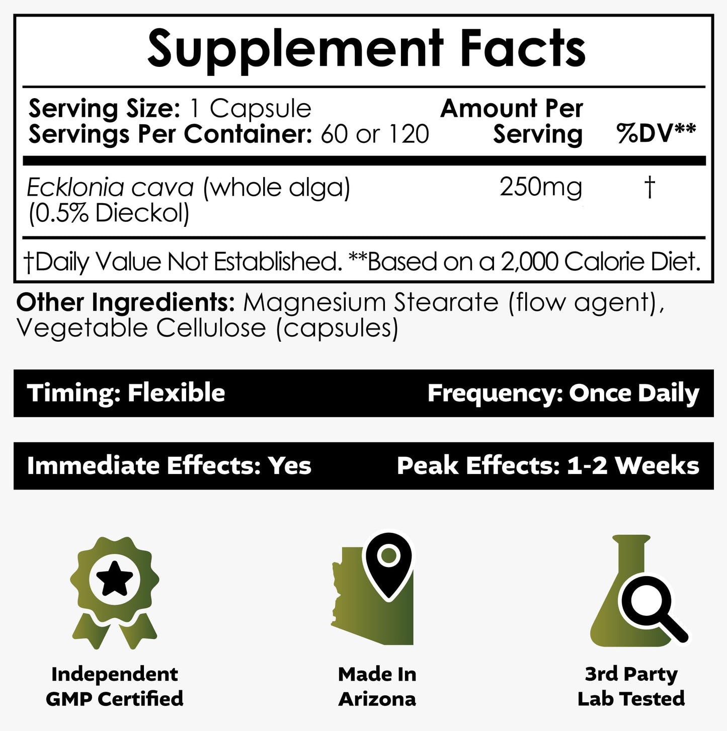 Nootropics Depot Ecklonia cava Capsules 60 Count