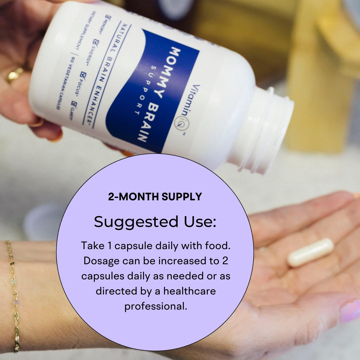 VitaminIQ Mommy Brain Postnatal Supplement Tablet 60 Count