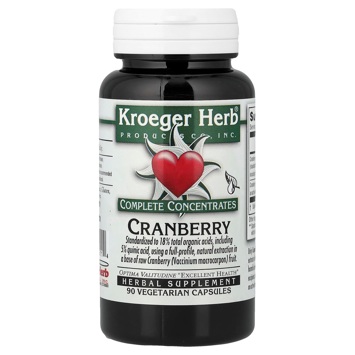 Kroeger Herb Products Cranberry Complete Concentrate 90 Capsules