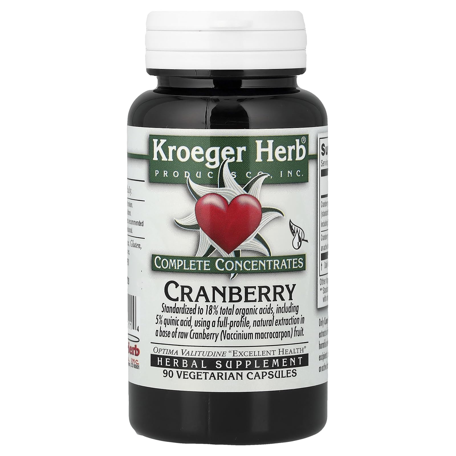 Kroeger Herb Products Cranberry Complete Concentrate 90 Capsules