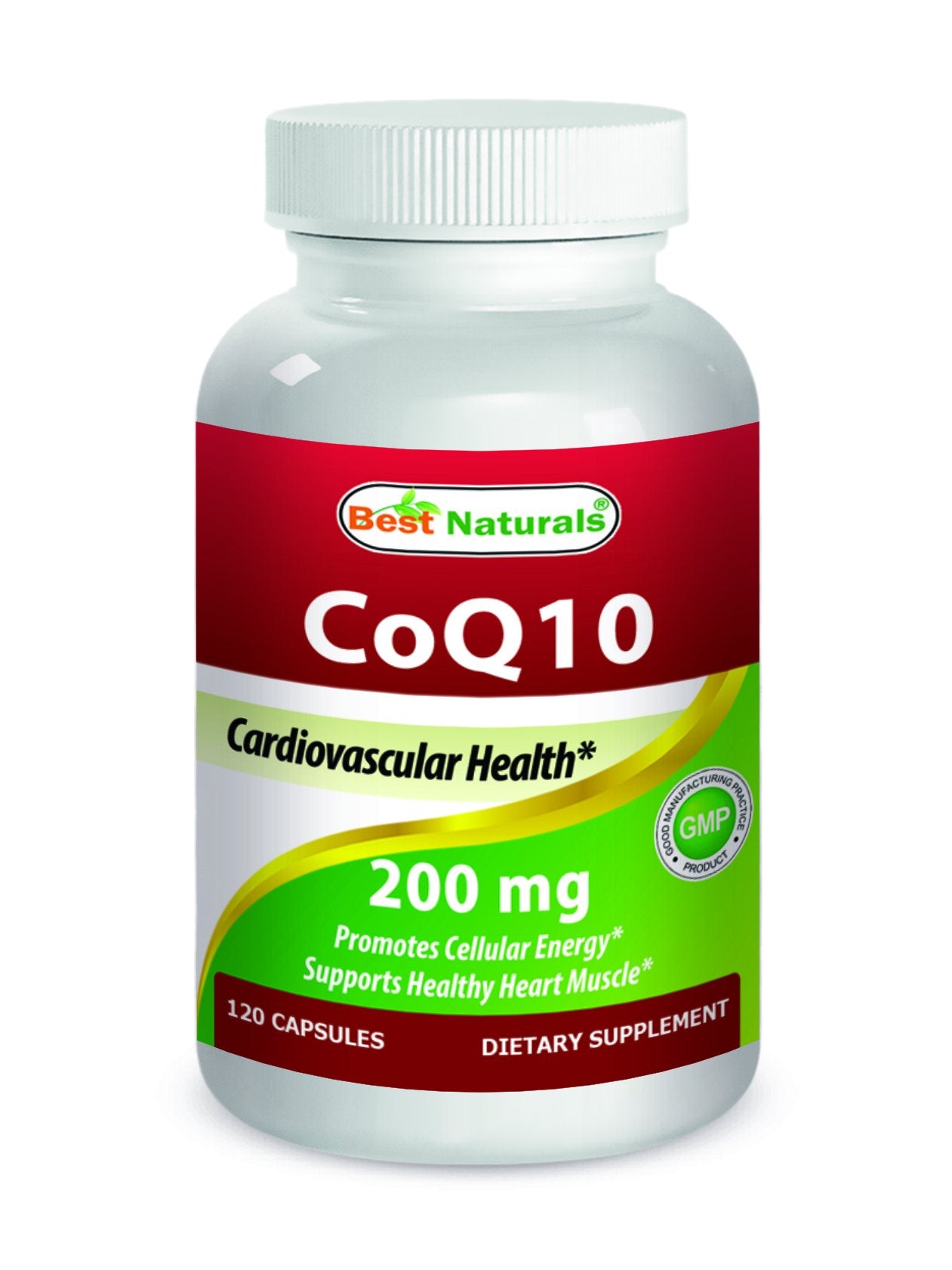 Best Naturals CoQ10 Coenzyme Q10 200 mg Capsule 120 Count