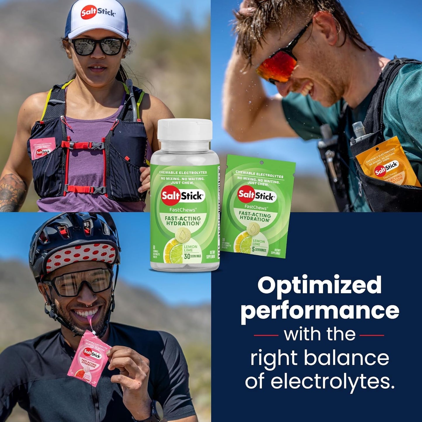 SaltStick Electrolyte FastChews Best Sellers Variety Pack Chewables 150