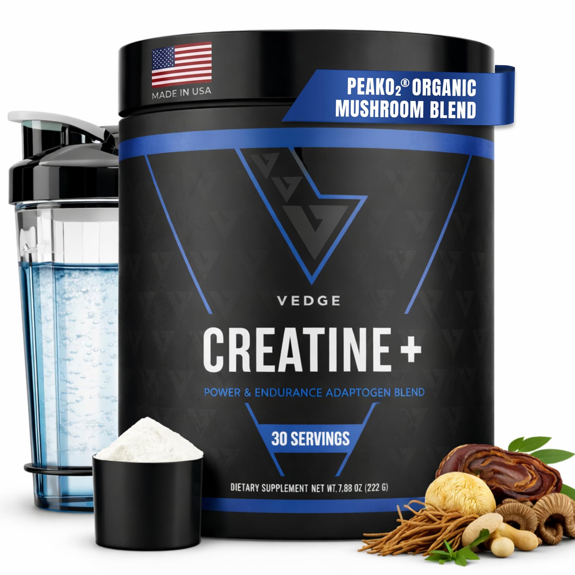 VEDGE Creatine + Powder 7.83 Ounce
