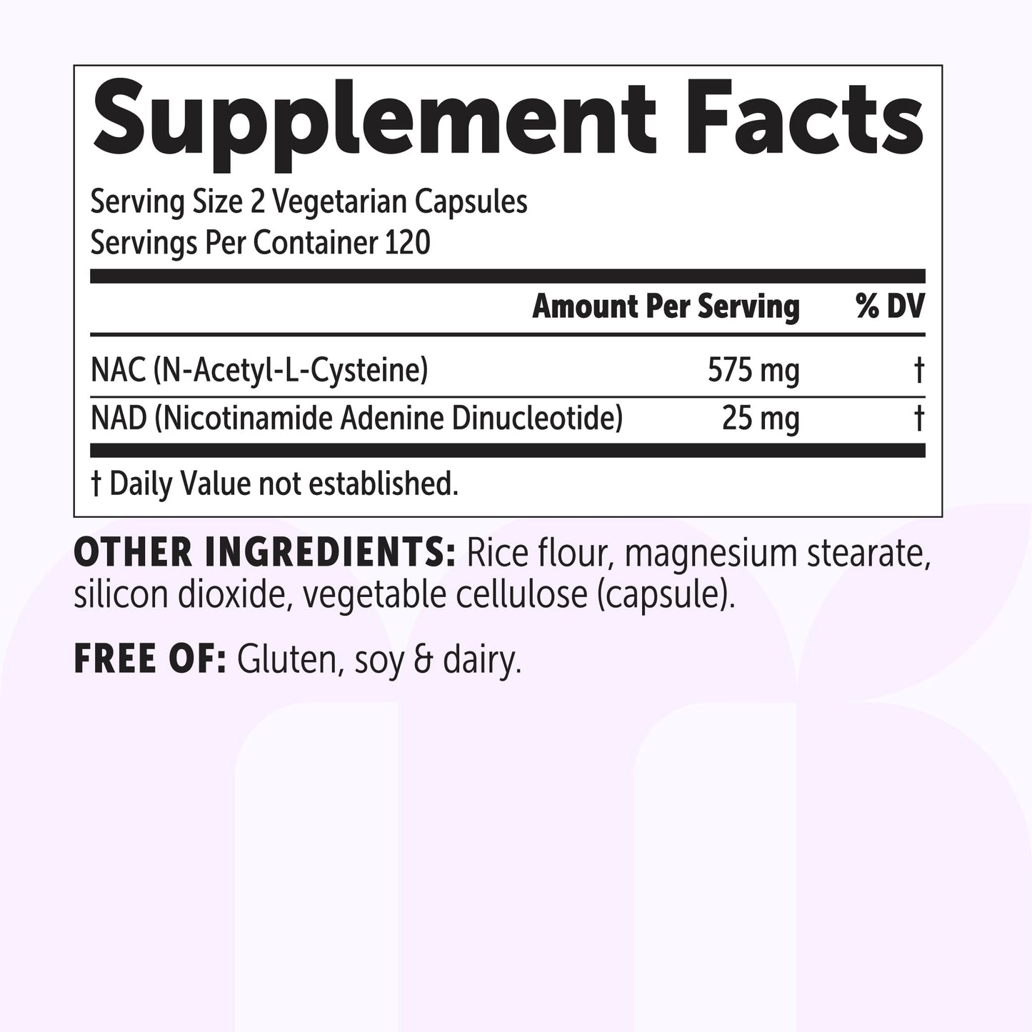 Micro Ingredients NAC with NAD+ 600 mg, 240 Capsules