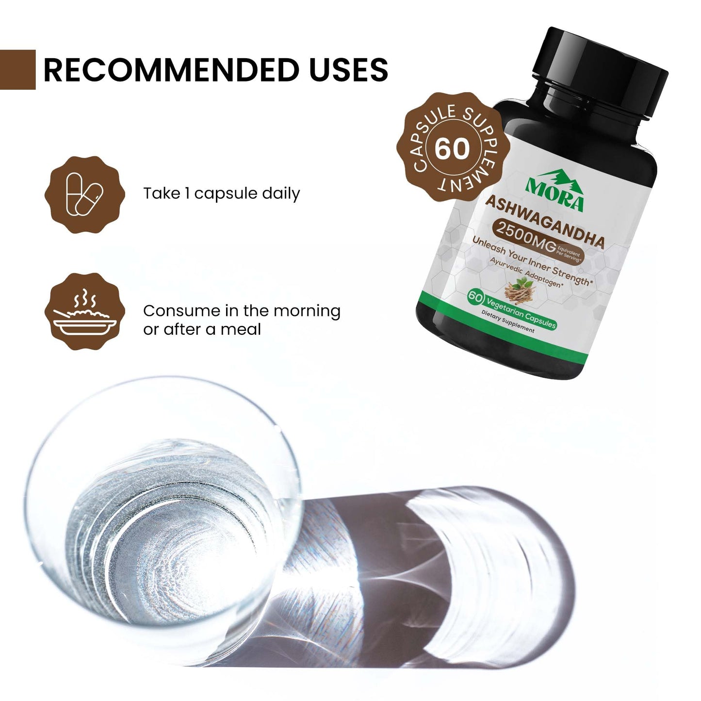 MORA IMPEX Ashwagandha Capsules 60 Capsules