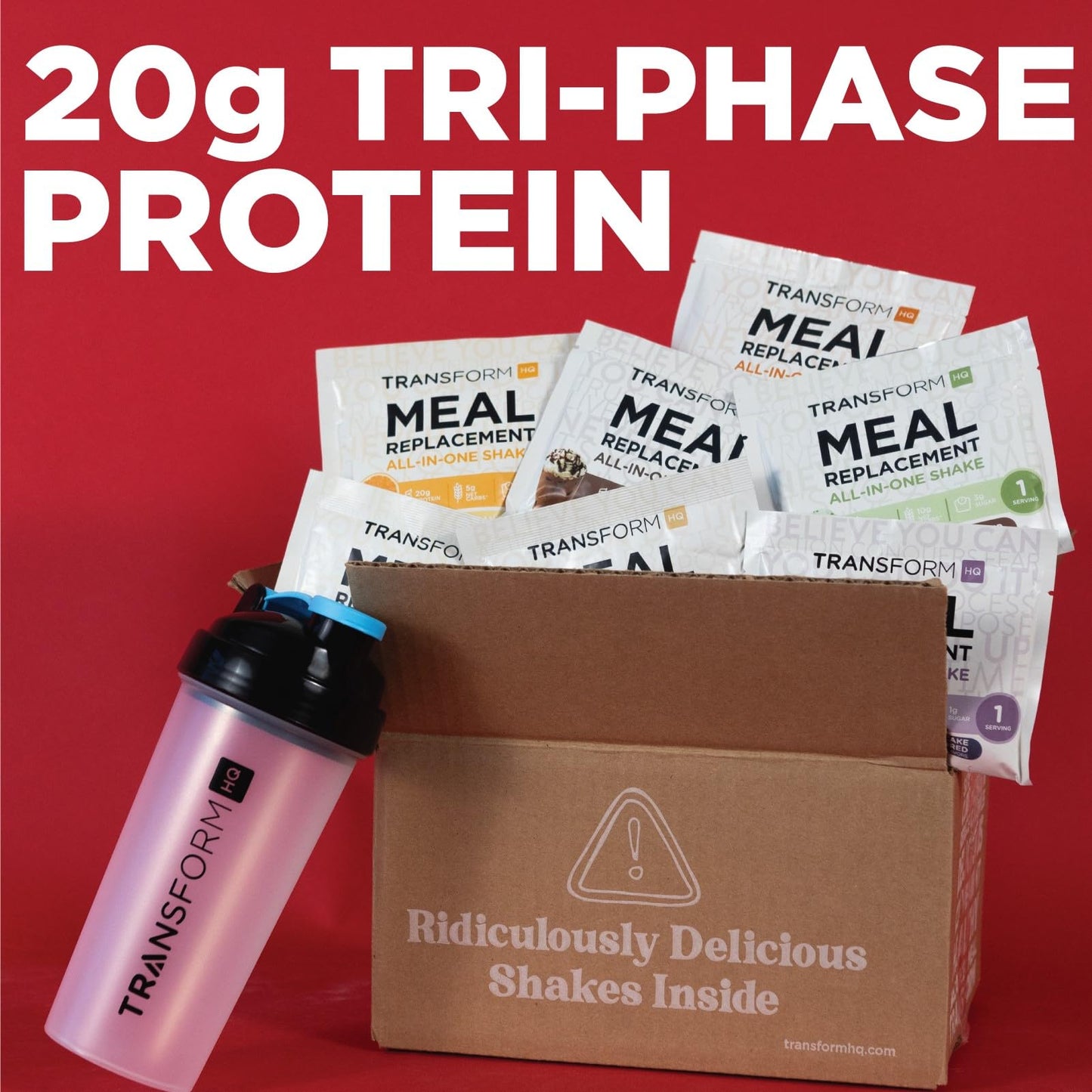 TransformHQ Meal Replacement Shake Variety Box Powder 22