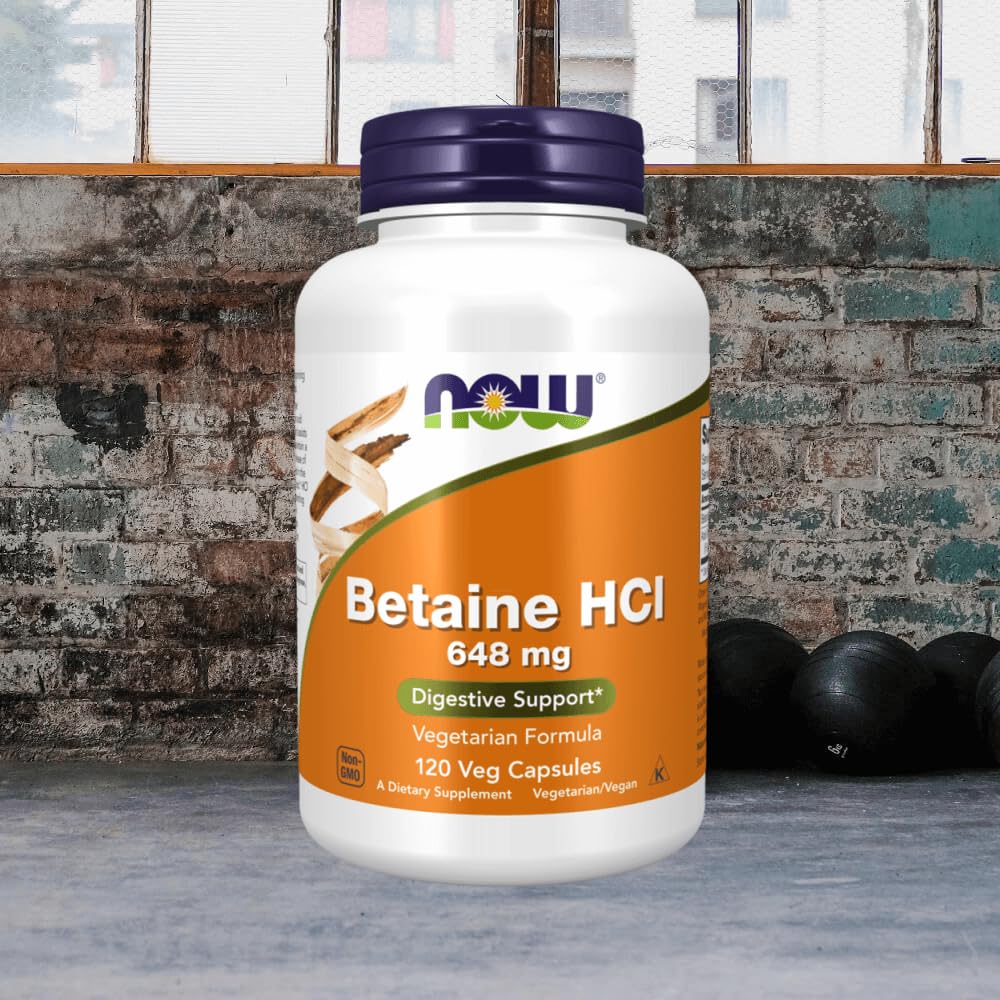 NOW Foods Betaine HCl Capsule 120 Capsules