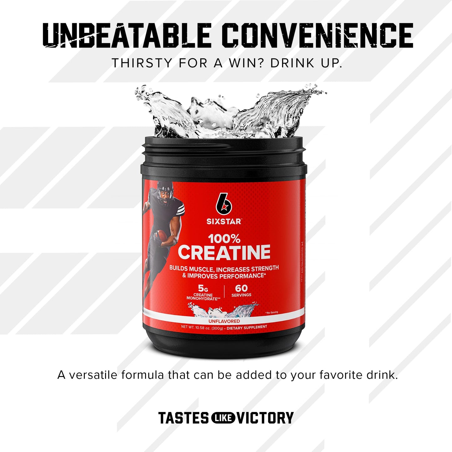 Six Star Creatine Monohydrate Powder 10.58 Ounce