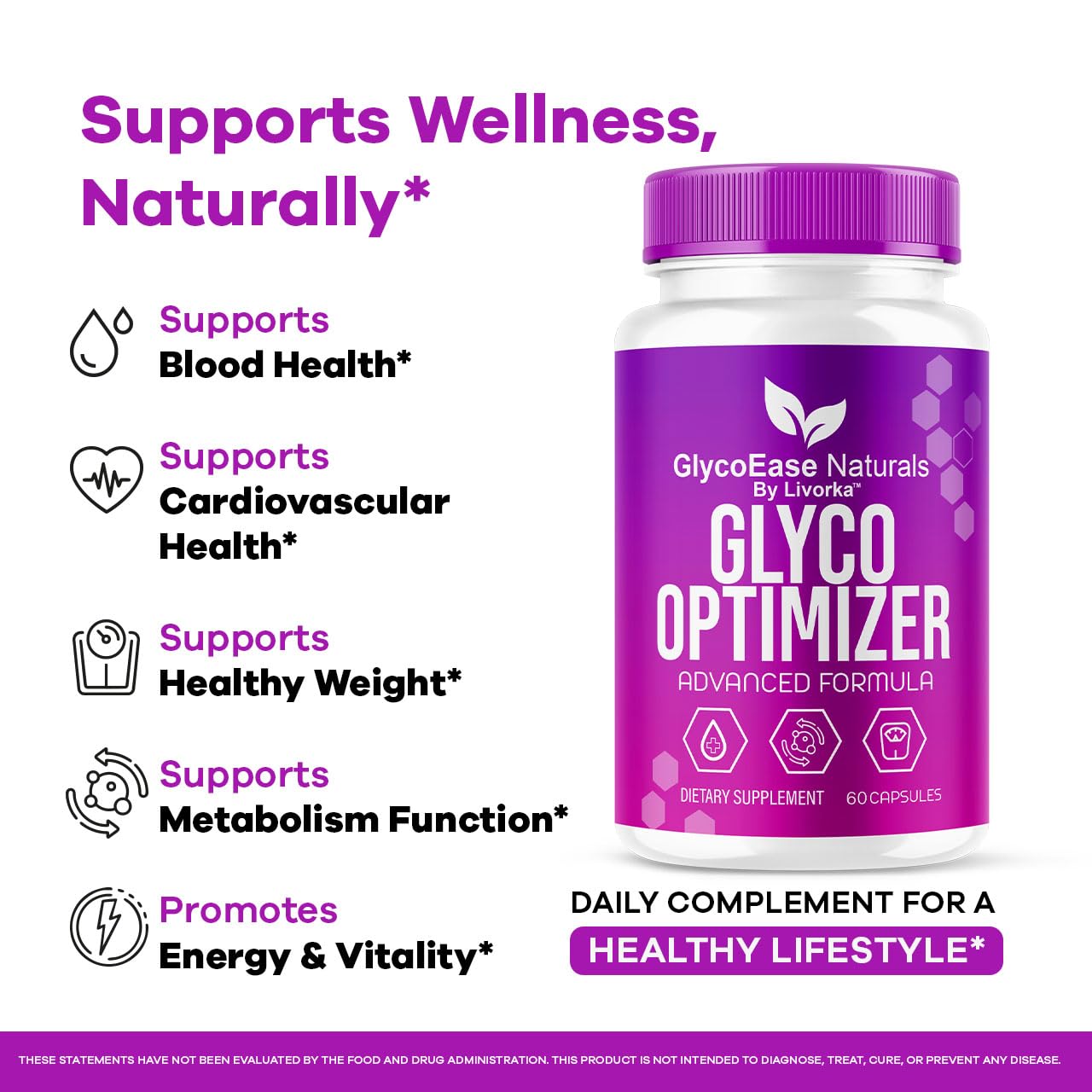 LIVORKA GlycoEase Glyco Optimizer Capsules 30 Count