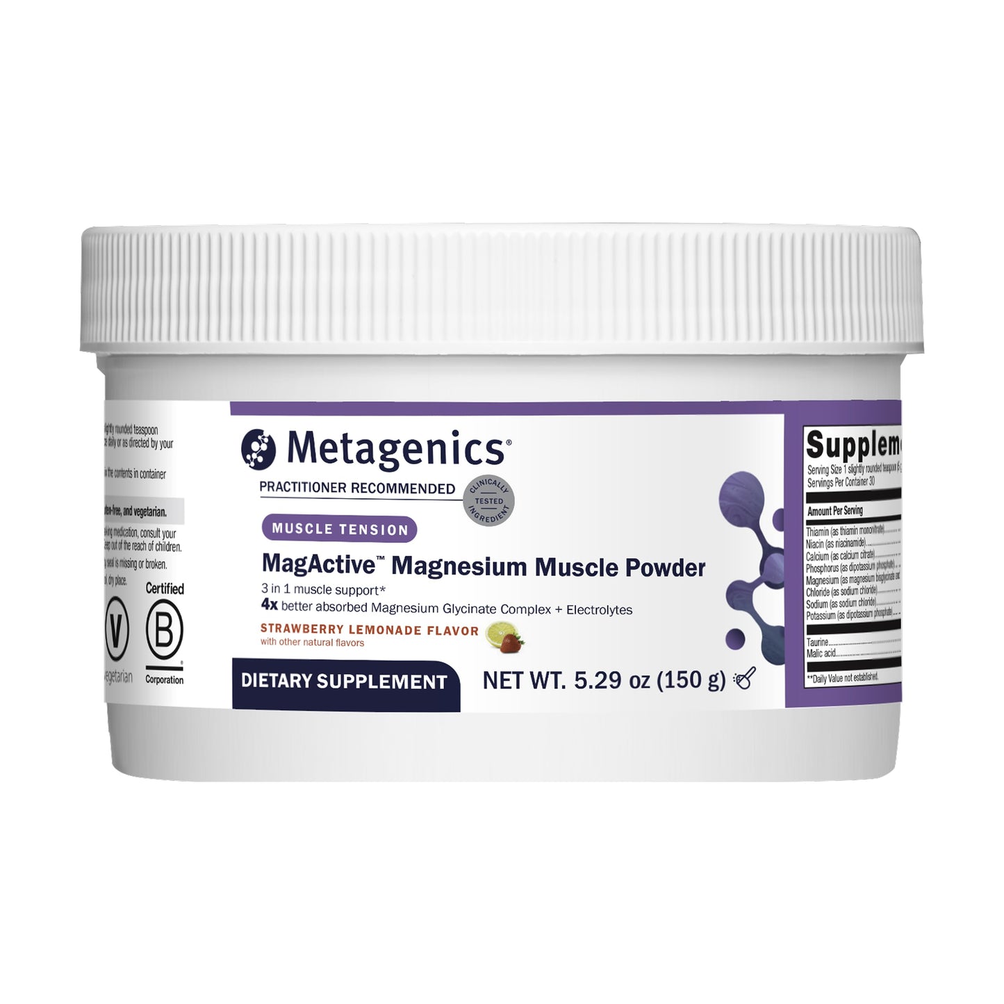 Metagenics MagActive Magnesium Muscle Powder, 5.29 oz