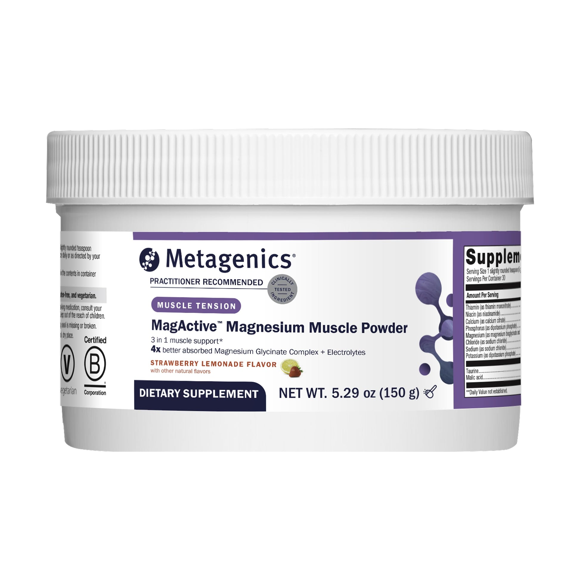 Metagenics MagActive Magnesium Muscle Powder, 5.29 oz