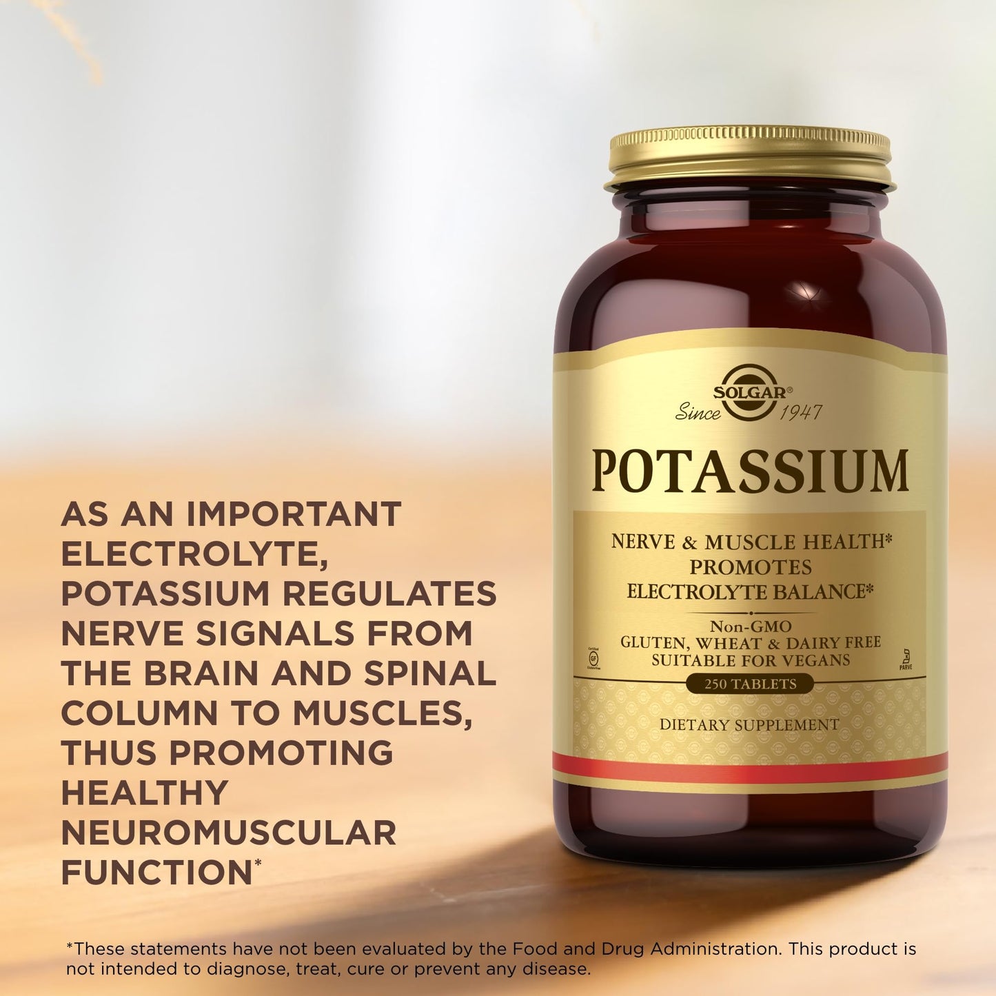 Solgar Potassium Gluconate Tablets 250