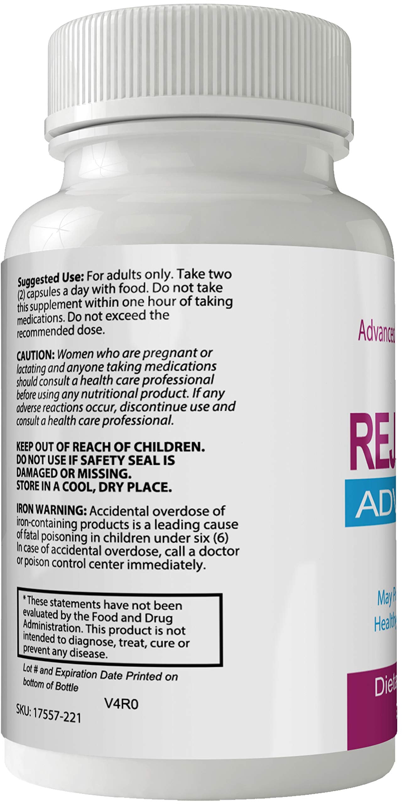 nutra4health LLC Rejuvalex Advanced Hair Growth Formula 60 Capsules