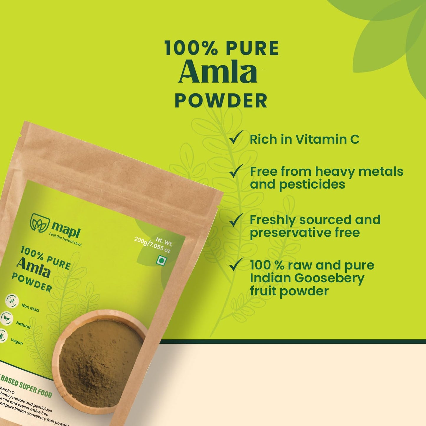 MAPL Amla Powder 7.0548 oz