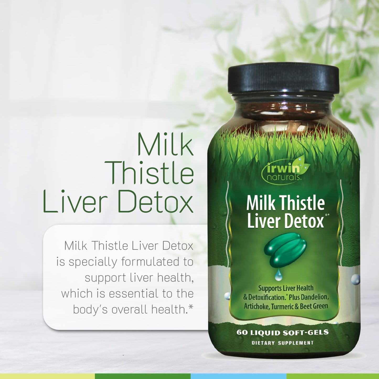 Irwin Naturals Milk Thistle Liver Detox Softgels 60 Count