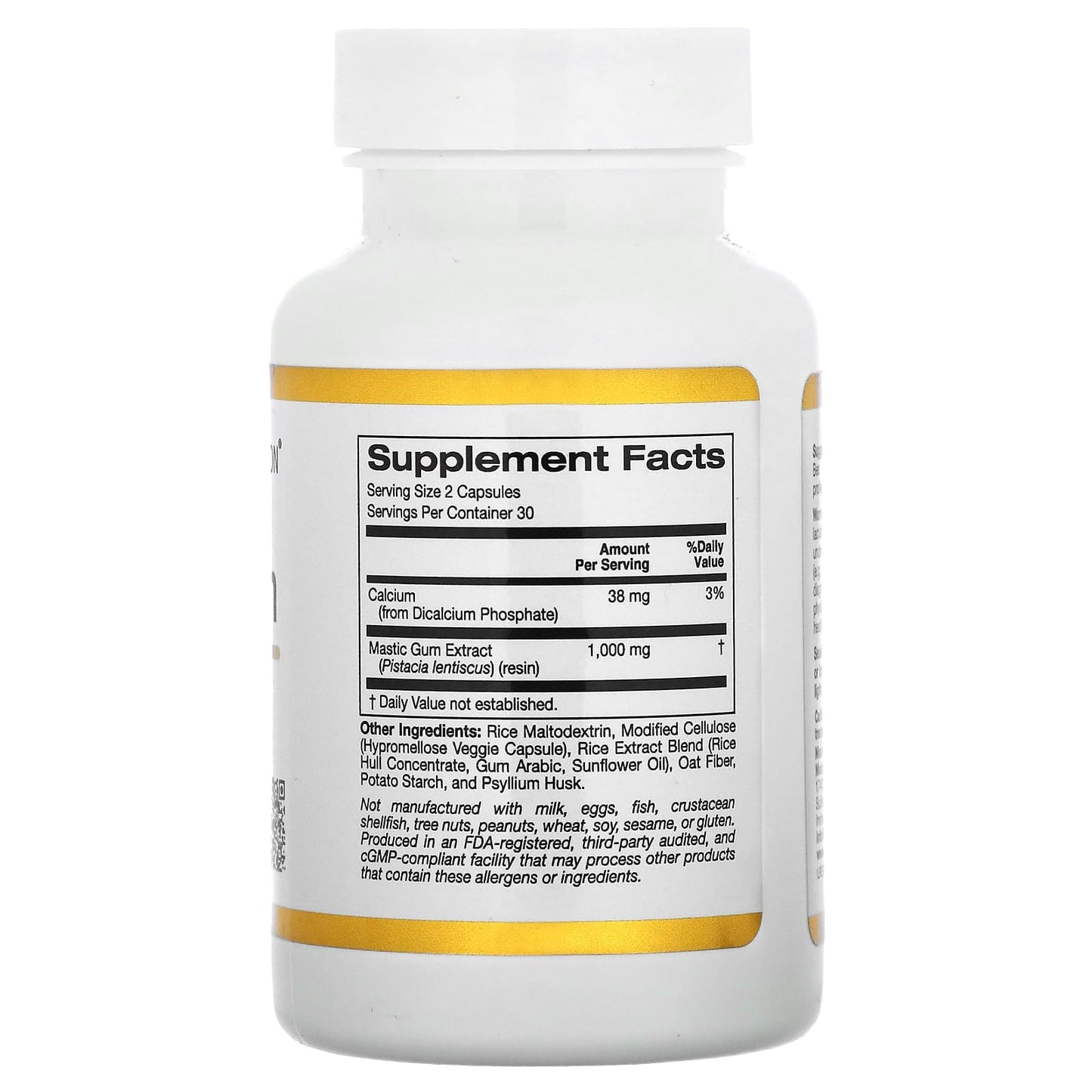 California Gold Nutrition Mastic Gum 60 Capsules