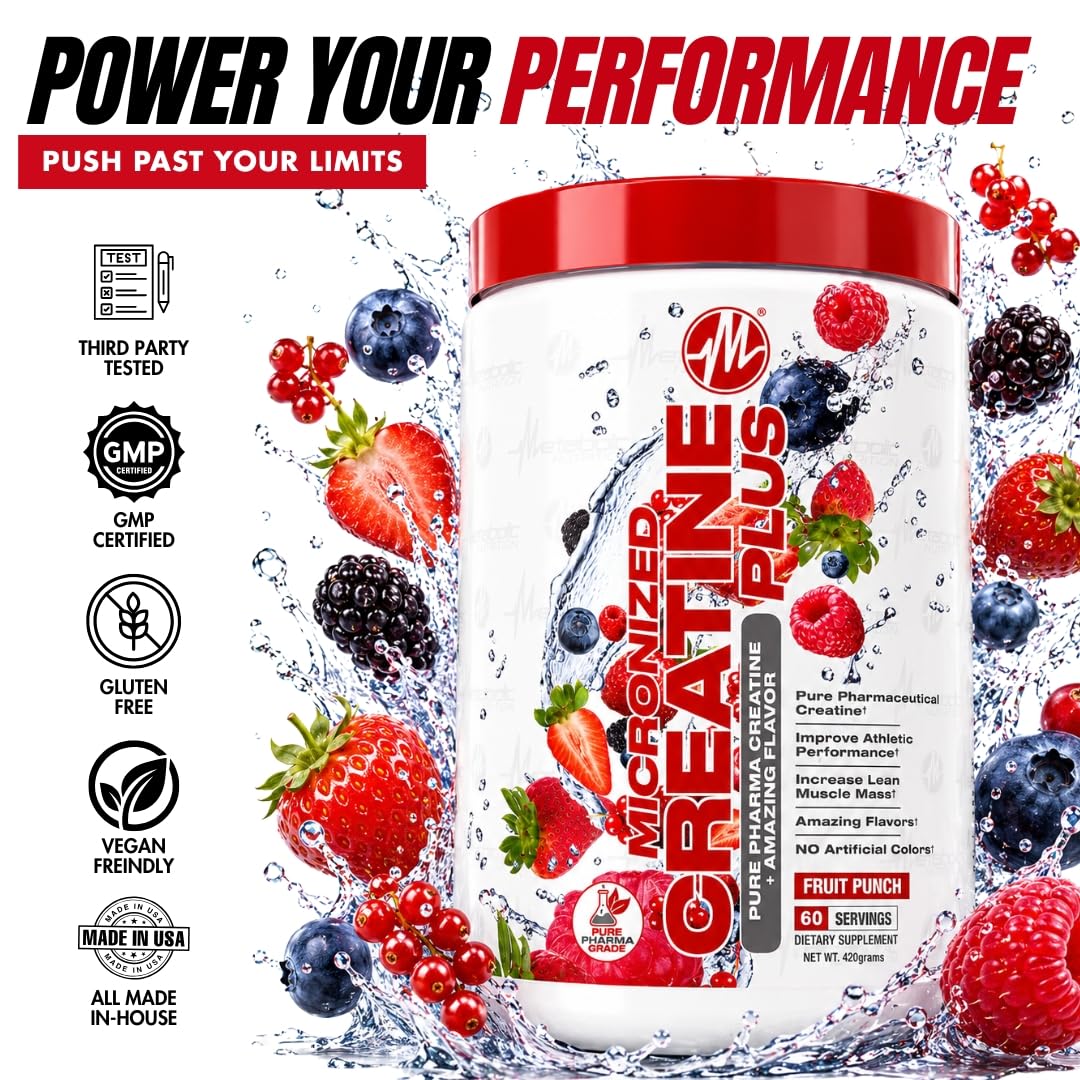 Metabolic Nutrition Micronized Creatine Plus Powder 14.8 oz