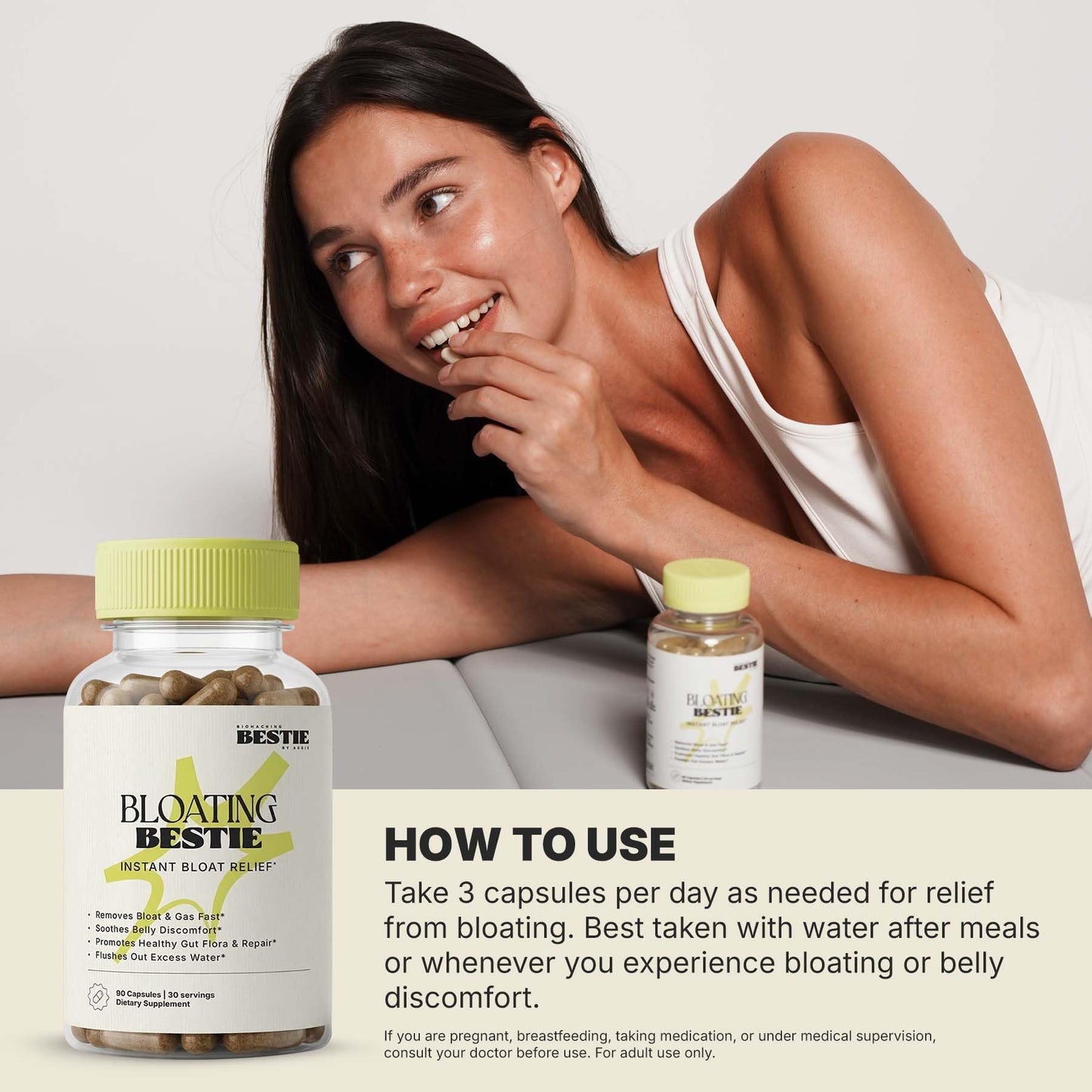 Biohacking Bestie Bloating Bestie Supplement Capsule 30