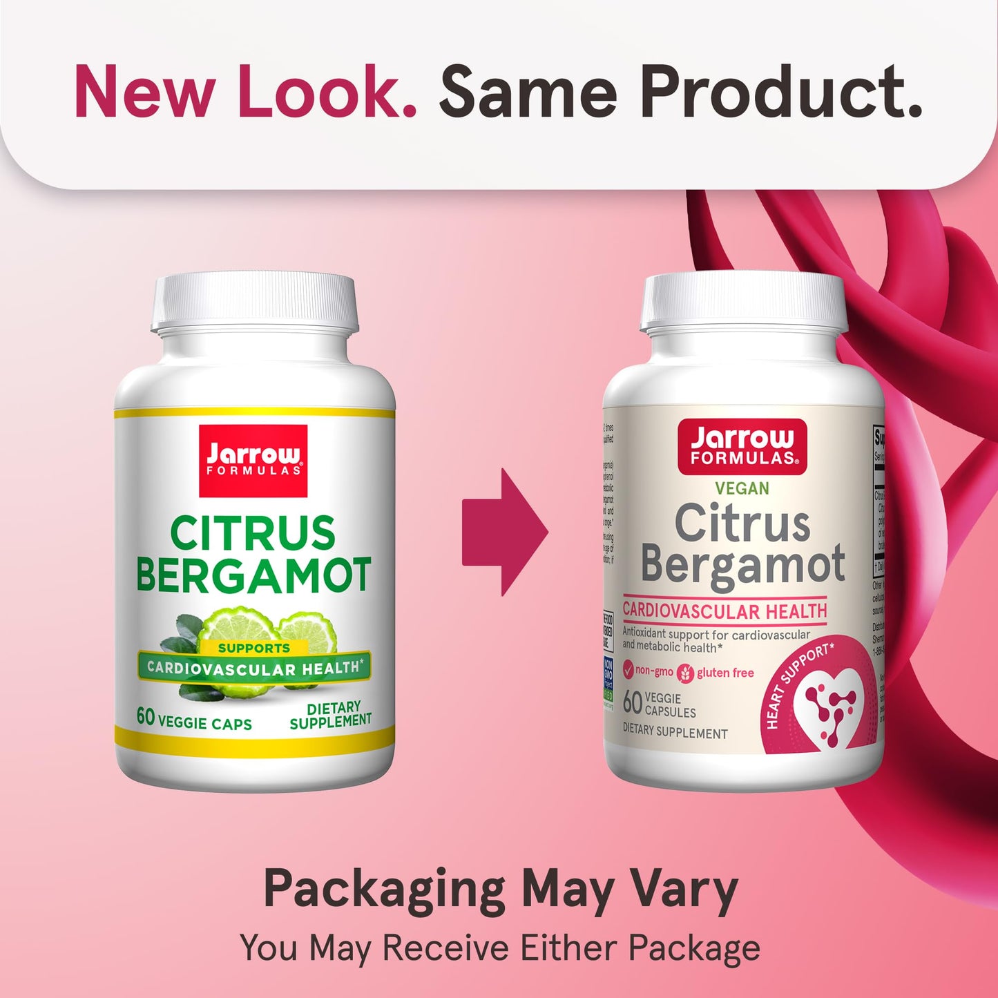 Jarrow Formulas Red Yeast Rice 1200 mg & Co-Q10 100 mg with Citrus Bergamot 500 mg, Veggie Caps, 60 Servings