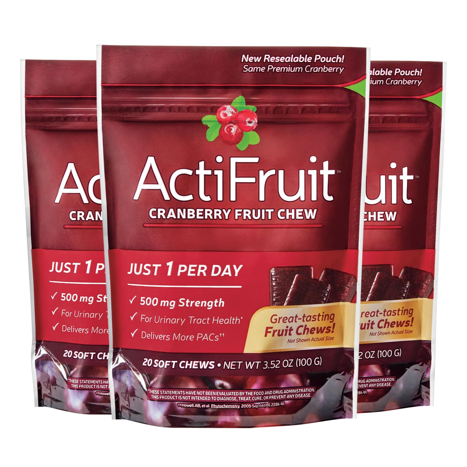 Enzymatic Therapy ActiFruit Chewables, 60 Count