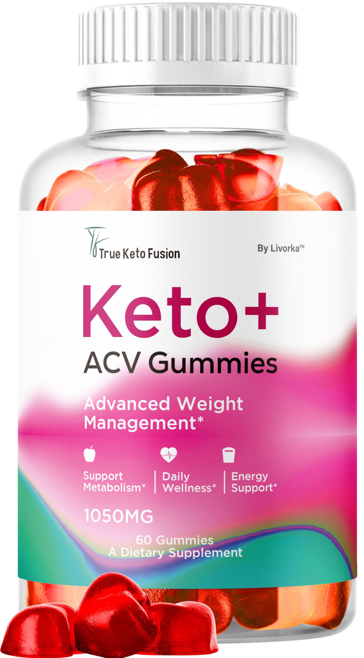 LIVORKA True Keto Fusion Gummies, 60 Gummies
