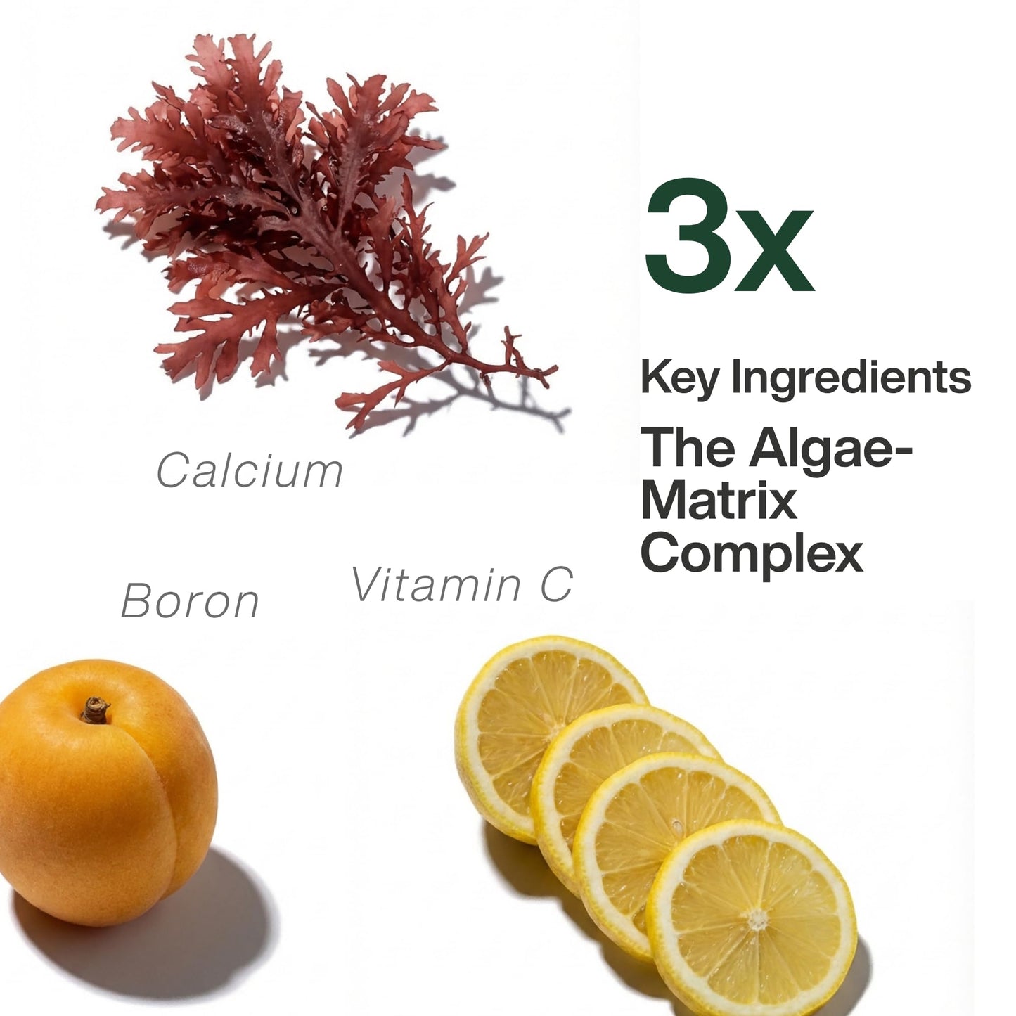 ZAB Algae Calcium Supplement Plant Based with Vitamin D3 & K2 MK7 Magnesium Calcium Complex 90 Capsules