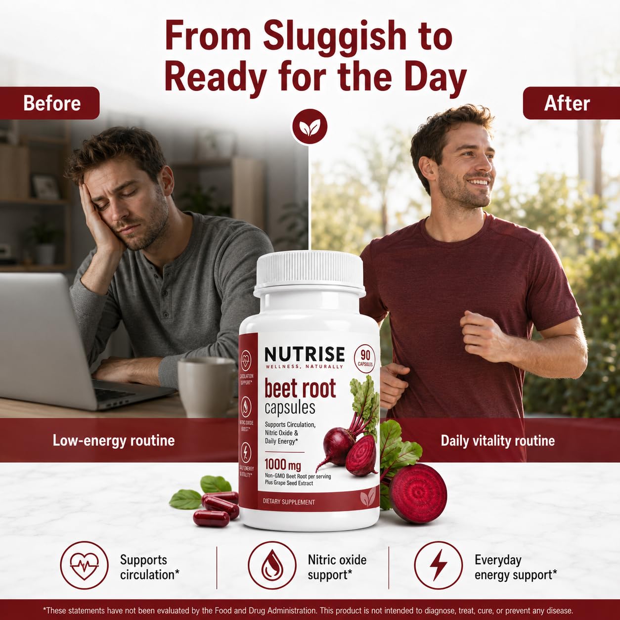 Achuhe Nutrise Beetroot with Grape Seed Extract 90 Capsules