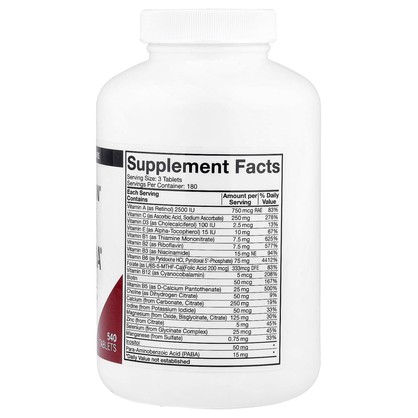 Kirkman Super Nu-Thera with Extra P5P, 540 Tablets