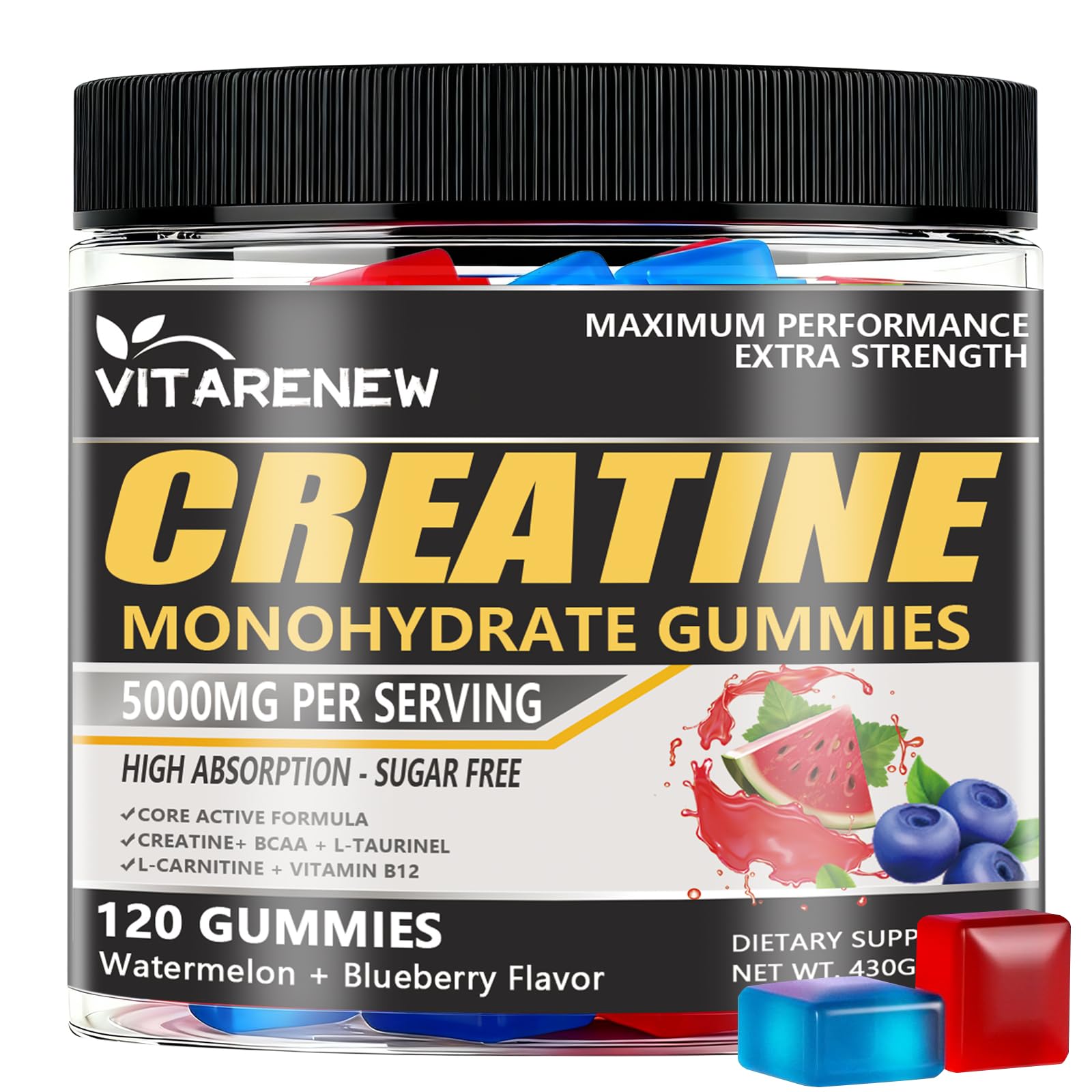 VITARENEW Creatine Gummies 120 Gummies