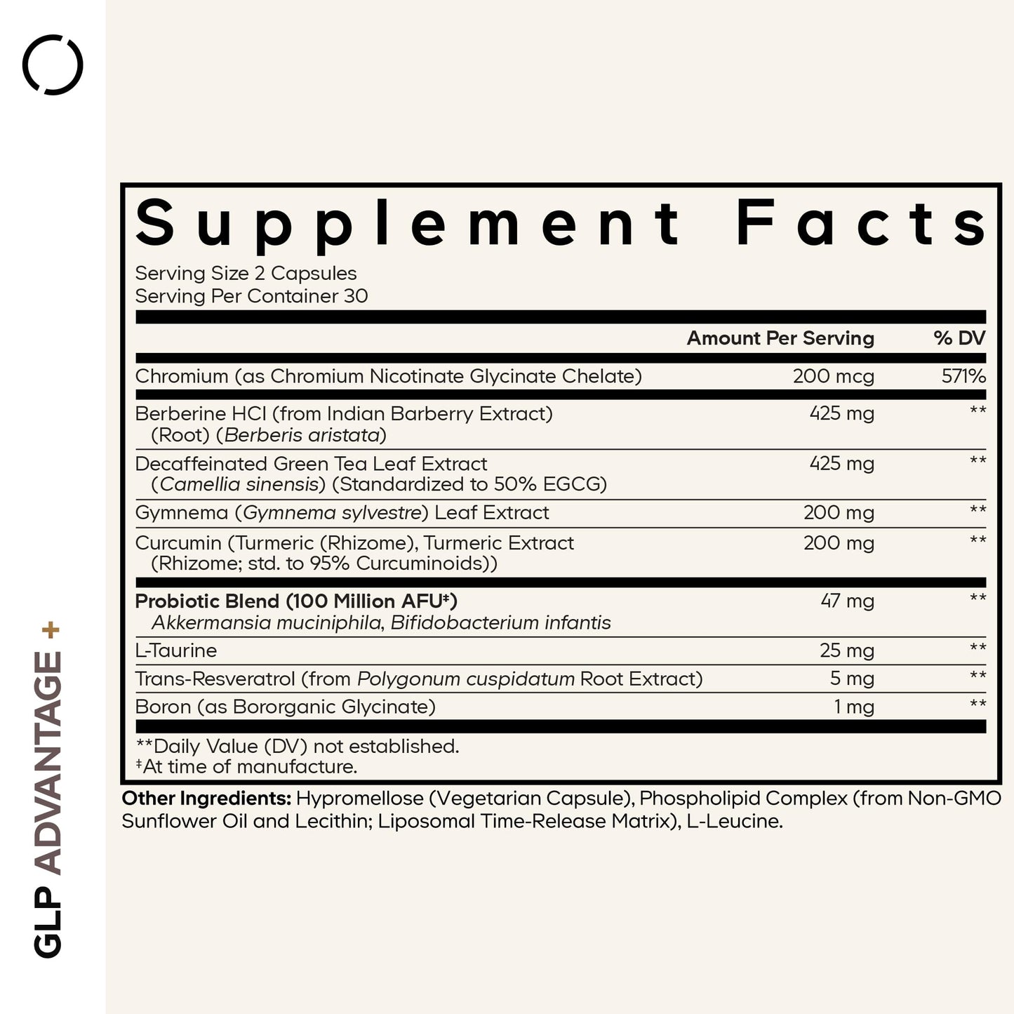 Codeage GLP-Advantage+ Supplement Metabolic & GLP-1 Activity Support Capsules, 60 Count
