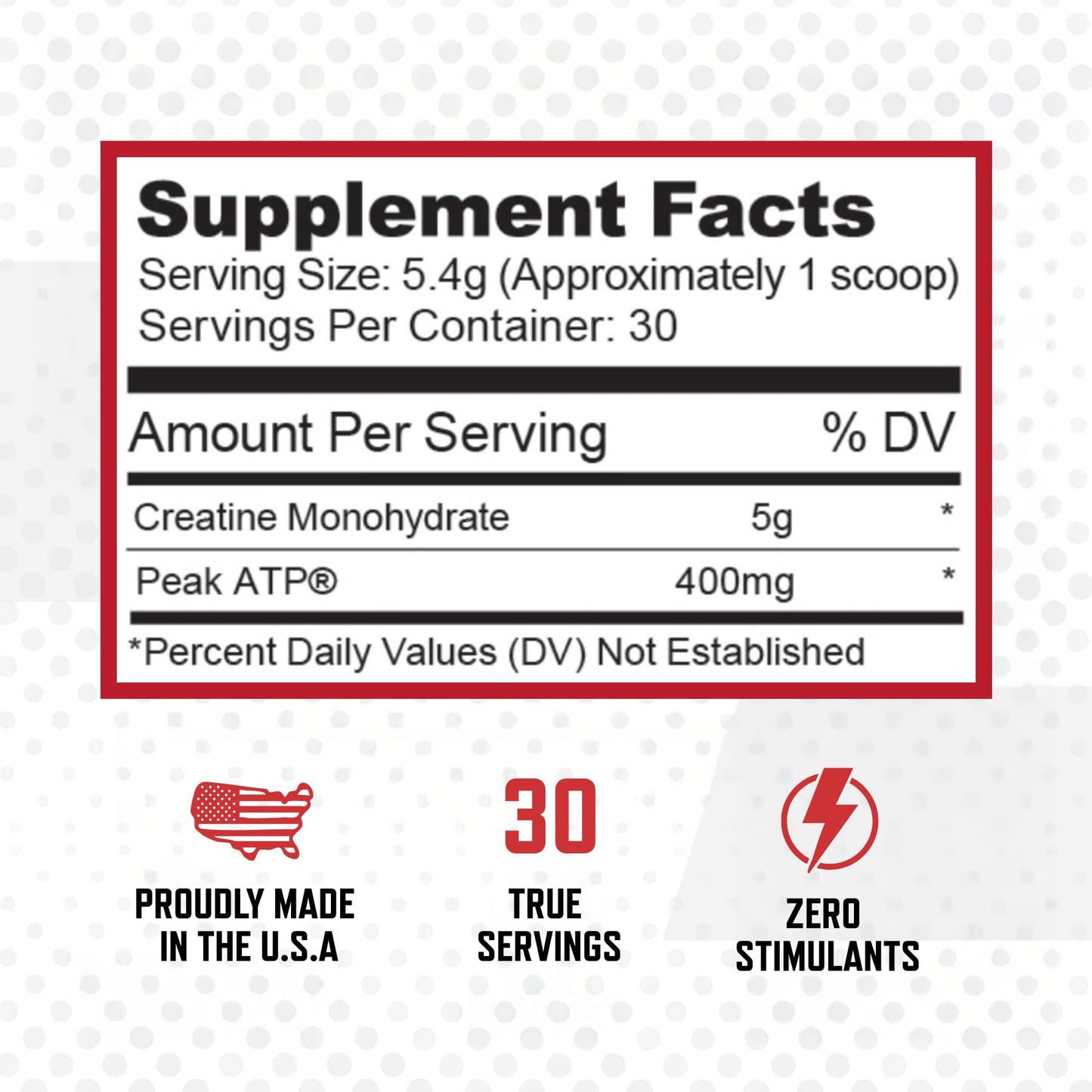 Purus Labs Creatine ATP, Peak ATP + Creatine Monohydrate, Unflavored Powder, 5.7 oz