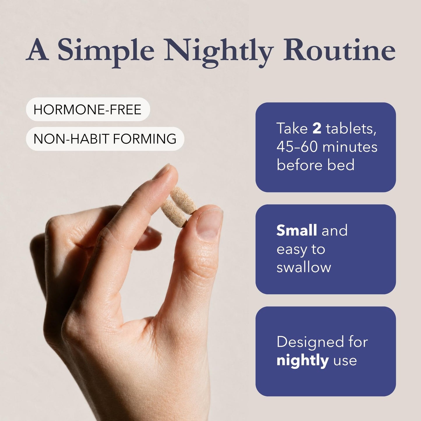 Dobel USA DOBEL Relax & Sleep - Melatonin Free Sleep Aid for Adults - Magnesium Glycinate, Ashwagandha, GABA & 5-HTP - Non-Habit Forming Support for Deep Sleep & Evening Calm 60 Tablets