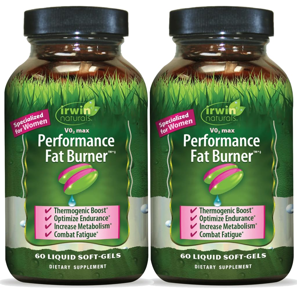 Irwin Naturals V02 Max Performance Fat Burner Softgels 60 Count (Pack of 2)