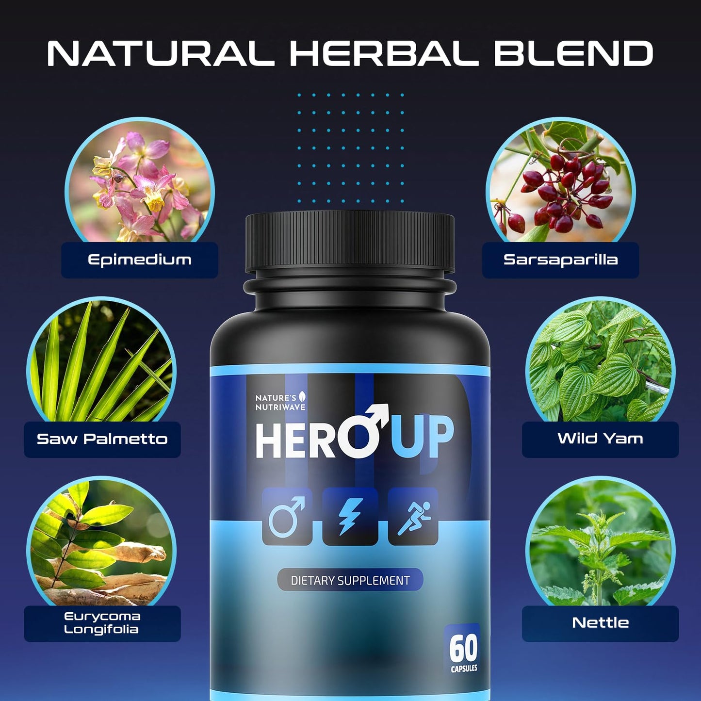 Nature’s NutriWave HeroUP Plant-Based Capsules 360 Capsules