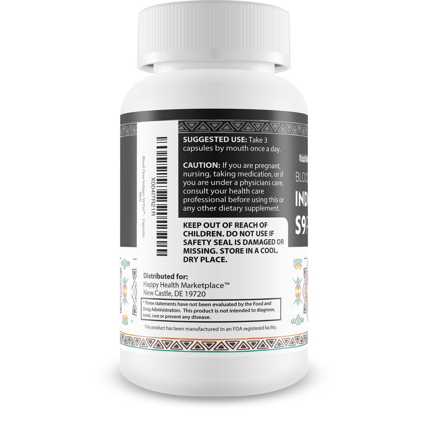Happy Health Marketplace Blood Flow Indigen S9 Pro Capsule 90